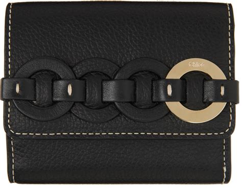 chloe black wallet